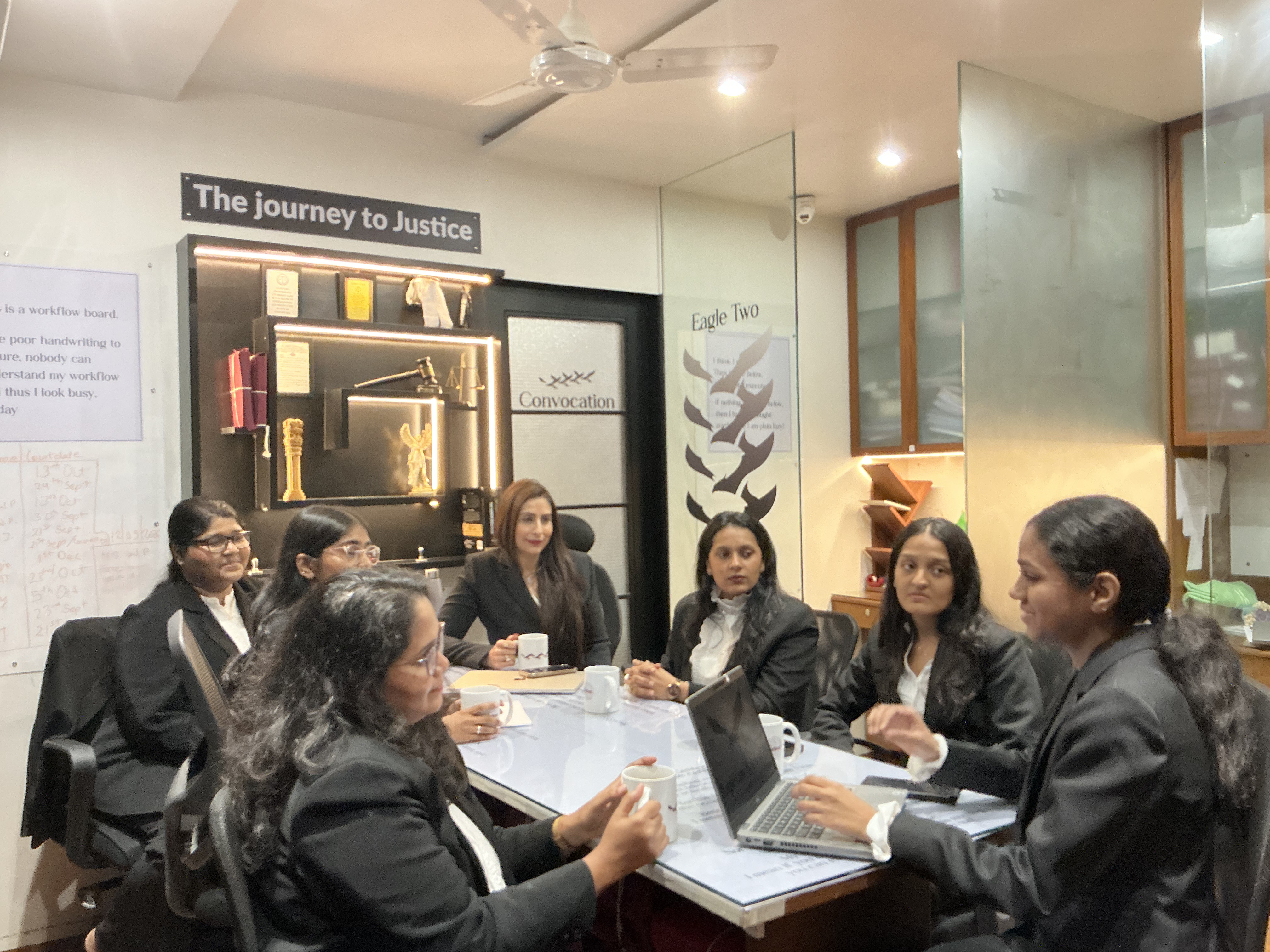 Eagle Law & Integrity team in a client meeting